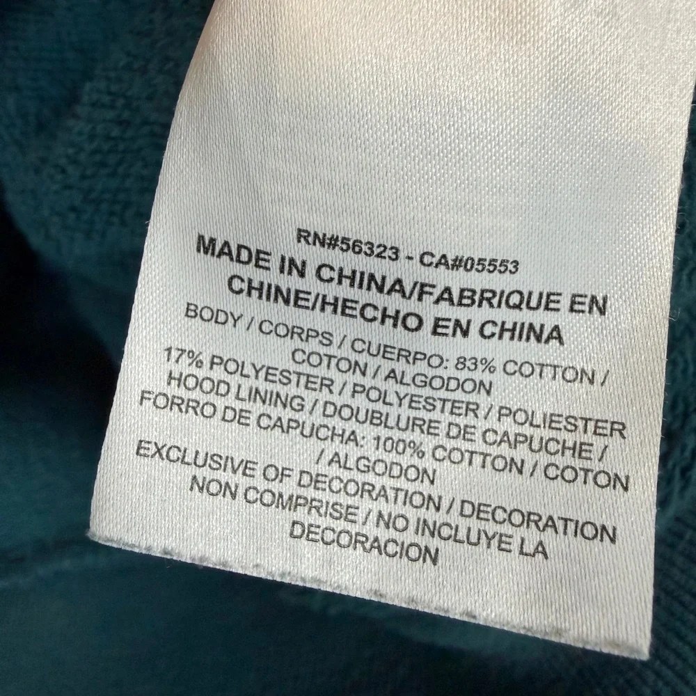 Nike Sportswear Funnel Neck Hoodie‎ Teal Blue Green Womens Small Pullover Cowl